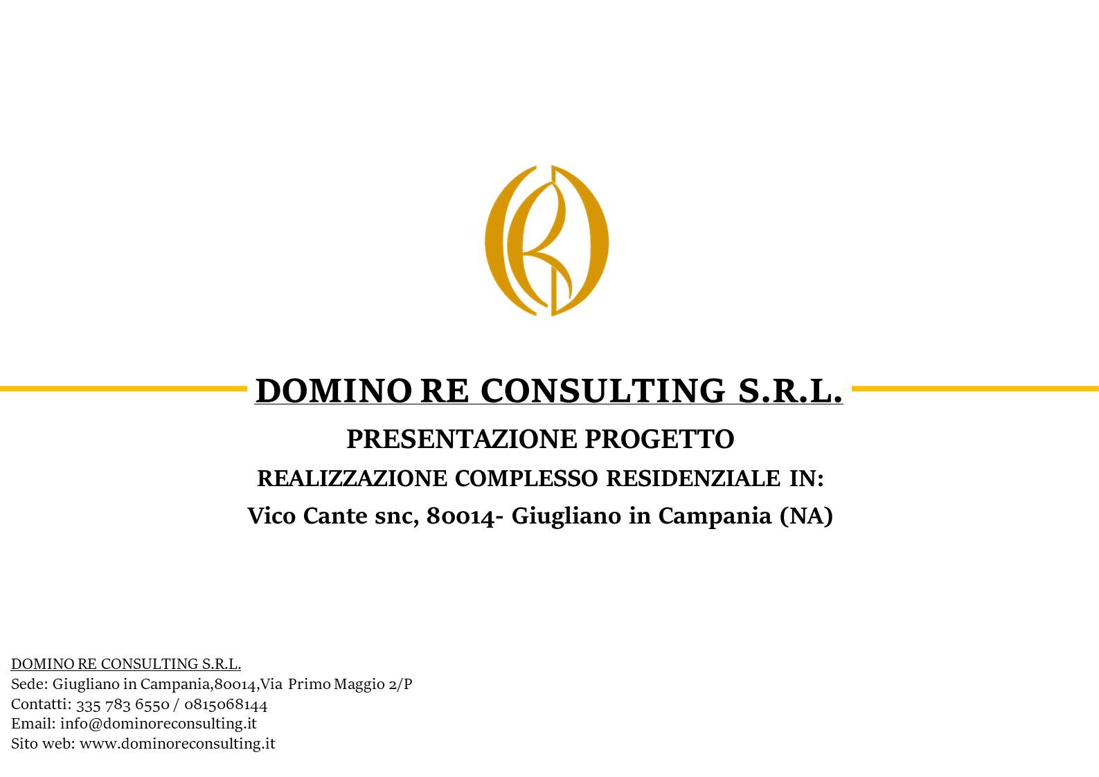 PROGETTO  DI REALIZZAZIONE COMPLESSO RESIDENZIALE